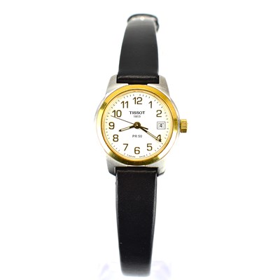 Lot 887 - TISSOT; a ladies' wristwatch, model no....