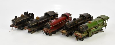 Lot 313 - HORNBY; two early 20th century O gauge wind-up...