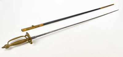 Lot 2557 - A George V court dress sword with scabbard,...