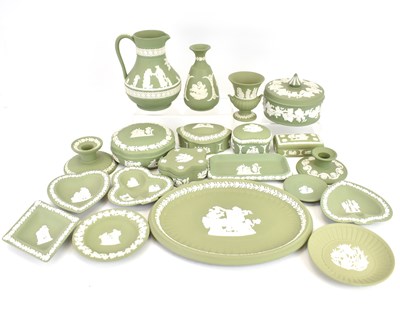 Lot 290 - WEDGWOOD; approximately twenty pieces of sage...