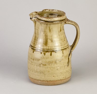 Lot 642 - RICHARD BATTERHAM (1936-2021); a stoneware jug...