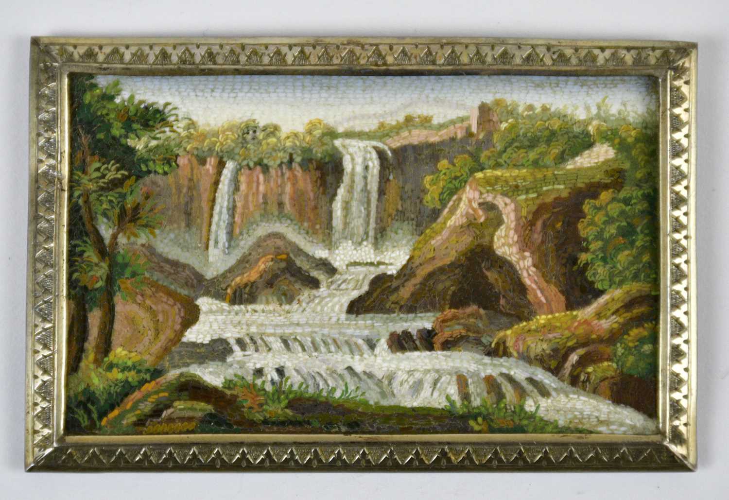 Lot 1315 - An early 19th century Italian micro mosaic...