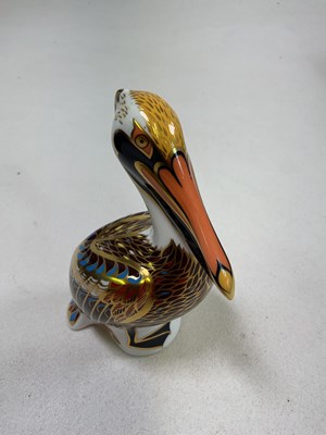 Lot 292 - ROYAL CROWN DERBY; a Brown Pelican paperweight...