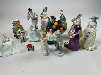 Lot 271 - A quantity of Royal Doulton and other figures...