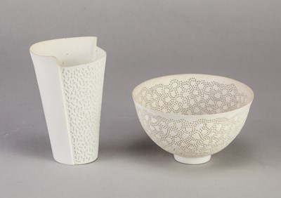 Lot 50 - ANGELA VERDON (born 1949); a pierced porcelain...