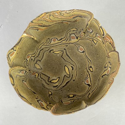 Lot 437 - MAL MAGSON (born 1950); a stoneware bowl with...