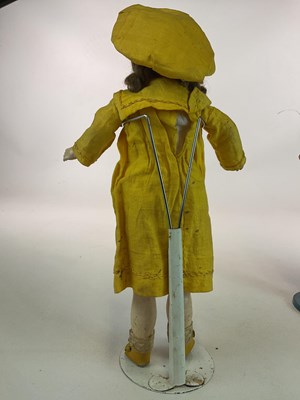 Lot 366 - Three vintage dolls including a French 16"...