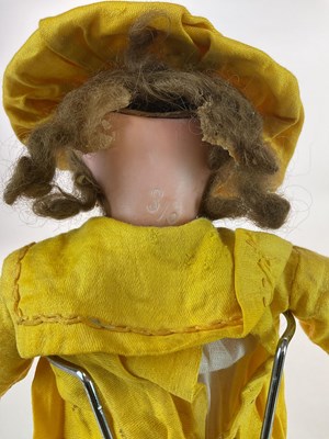 Lot 366 - Three vintage dolls including a French 16"...