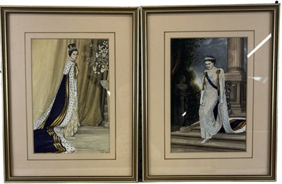 Lot 227 - VIVIENNE TATE; watercolour, 'HRH Duchess of...