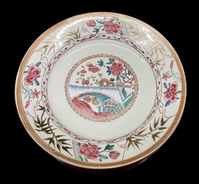 Lot 1103 - A Chinese Famille Rose porcelain plate...