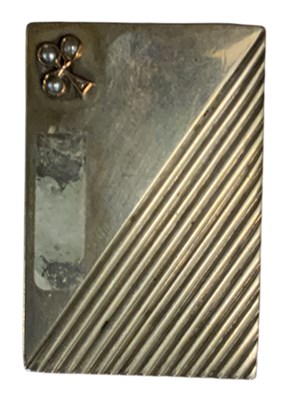 Lot 1328 - A Russian 84 grade silver matchbox holder with...