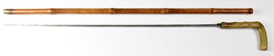 Lot 249 - A late 19th/early 20th century bamboo...