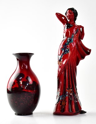 Lot 283 - ROYAL DOULTON; a limited edition flambé figure...