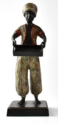 Lot 166 - A contemporary painted cast metal figure of a...