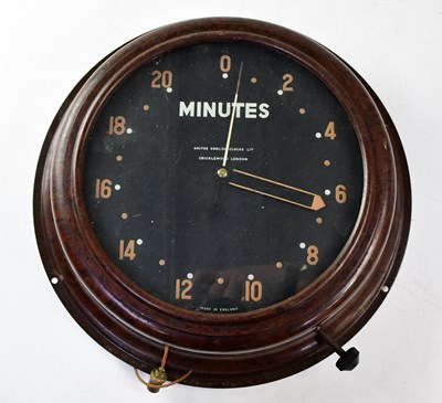 Lot 139 - SMITHS; a vintage Bakelite wall-mounted alarm...