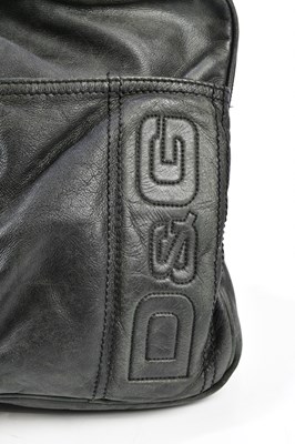 Lot 775 - DOLCE & GABBANA; a black leather man's holdall...