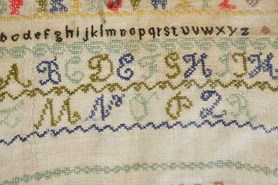 Lot 810 - Two 19th century samplers by Mary Hardman...