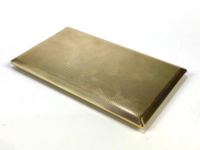 Lot 1 - A 9ct yellow gold cigarette case of...