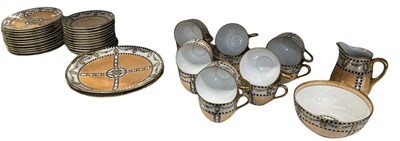 Lot 589 - NORITAKE; a modern Japanese twelve setting tea...