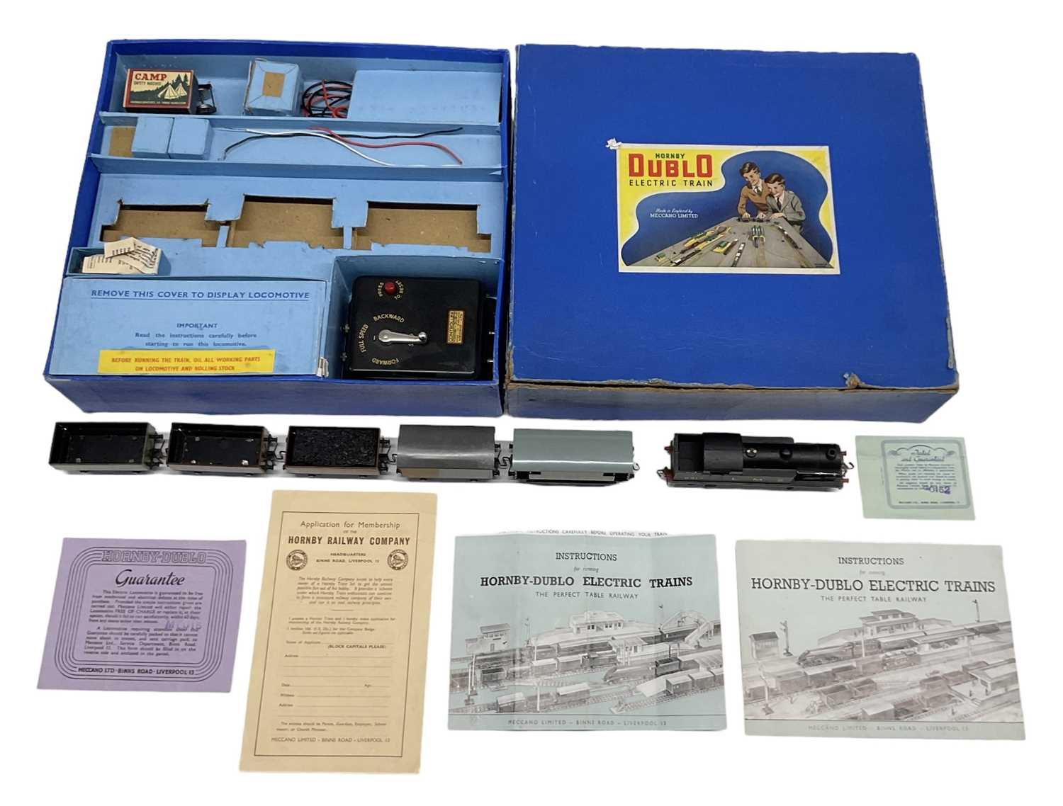 Carton Publicitaire Hornby Dublo Vintage – Recto Verso 32x19 Cm – Affiche Magasin
