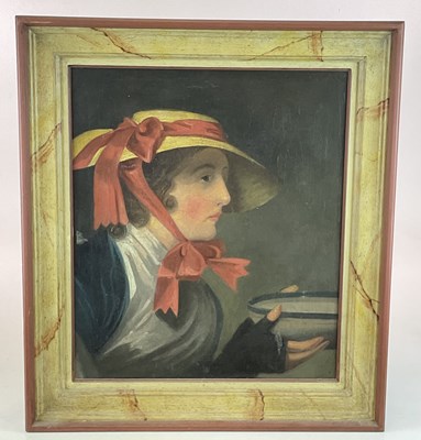 Lot 1536 - UNATTRIBUTED; oil, a portrait of a lady,...