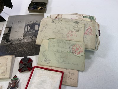 Lot 12 - MILITARY INTEREST; medals, rememberance plaque...