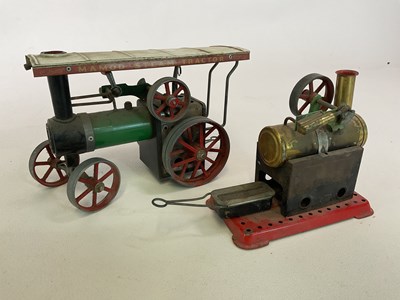 Lot 232 - MAMOD; a Steam Tractor and stationary engine,...