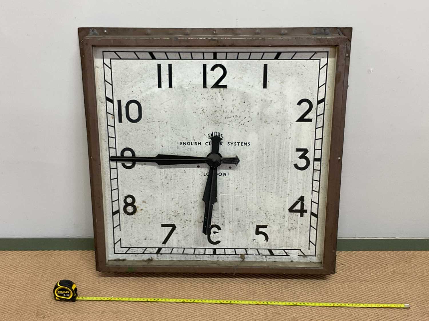 Lot 1342 - SMITHS; English Clock Systems London square...