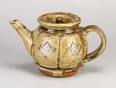 Lot 519 - MIKE DODD (born 1943); a stoneware teapot...