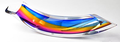 Lot 388 - GORAN WARFF FOR KOSTA BODA; a 'Rainbow' glass...