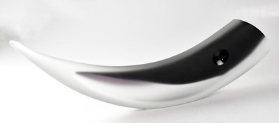 Lot 386 - GORAN WARFF FOR KOSTA BODA; a glass horn...