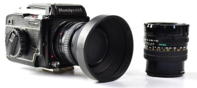 Lot 522 - MAMIYA; an M645 1000S medium format camera...