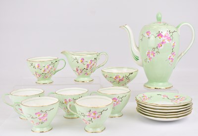 Lot 329 - FOLEY CHINA; a fifteen-piece tea set decorated...