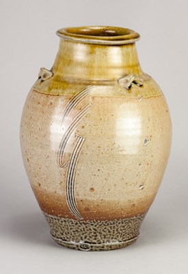 Lot 586 - PHIL ROGERS (1951-2020); a lugged stoneware...