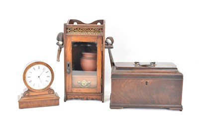 Lot 216 - An early Victorian mahogany tea caddy with...