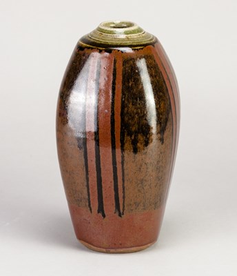 Lot 370 - JOHN JELFS (born 1946); a stoneware bottle...