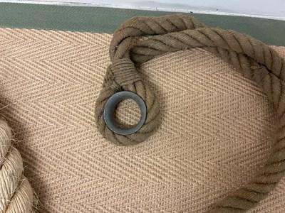 Lot 423 - A large mooring rope, length approx 9 metres...