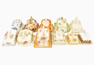 Lot 339 - Ten Victorian and Edwardian cheese dishes...