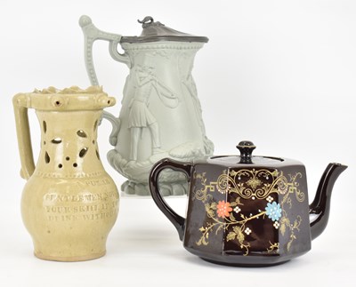 Lot 307 - Various 19th century ceramics to include a...