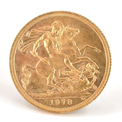 Lot 630 - A Queen Elizabeth II full sovereign 1978,...