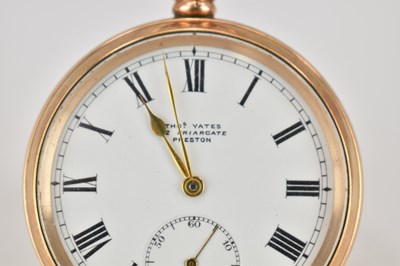 Lot 856 - THOMAS YATES, 12 FRIARGATE, PRESTON; a gold...