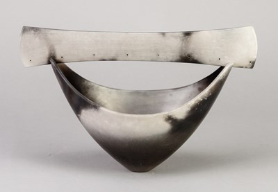 Lot 58 - ANTONIA SALMON (born 1959); a smoke fired and...