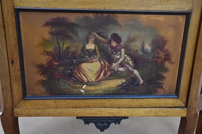 Lot 87 - A late 19th century French vitrine with brass...
