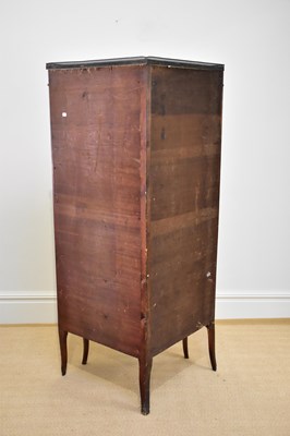 Lot 87 - A late 19th century French vitrine with brass...