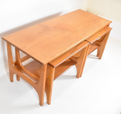 Lot 4 - A nest of three 1960s/70s G-Plan style tables,...