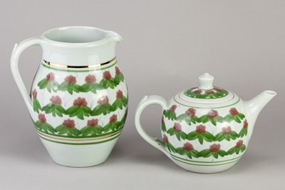 Lot 198 - DEREK EMMS (1929-2004); a porcelain teapot...