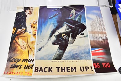 Lot 1490 - A group of six reproduction WWII posters, 76 x...