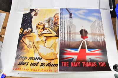 Lot 1490 - A group of six reproduction WWII posters, 76 x...