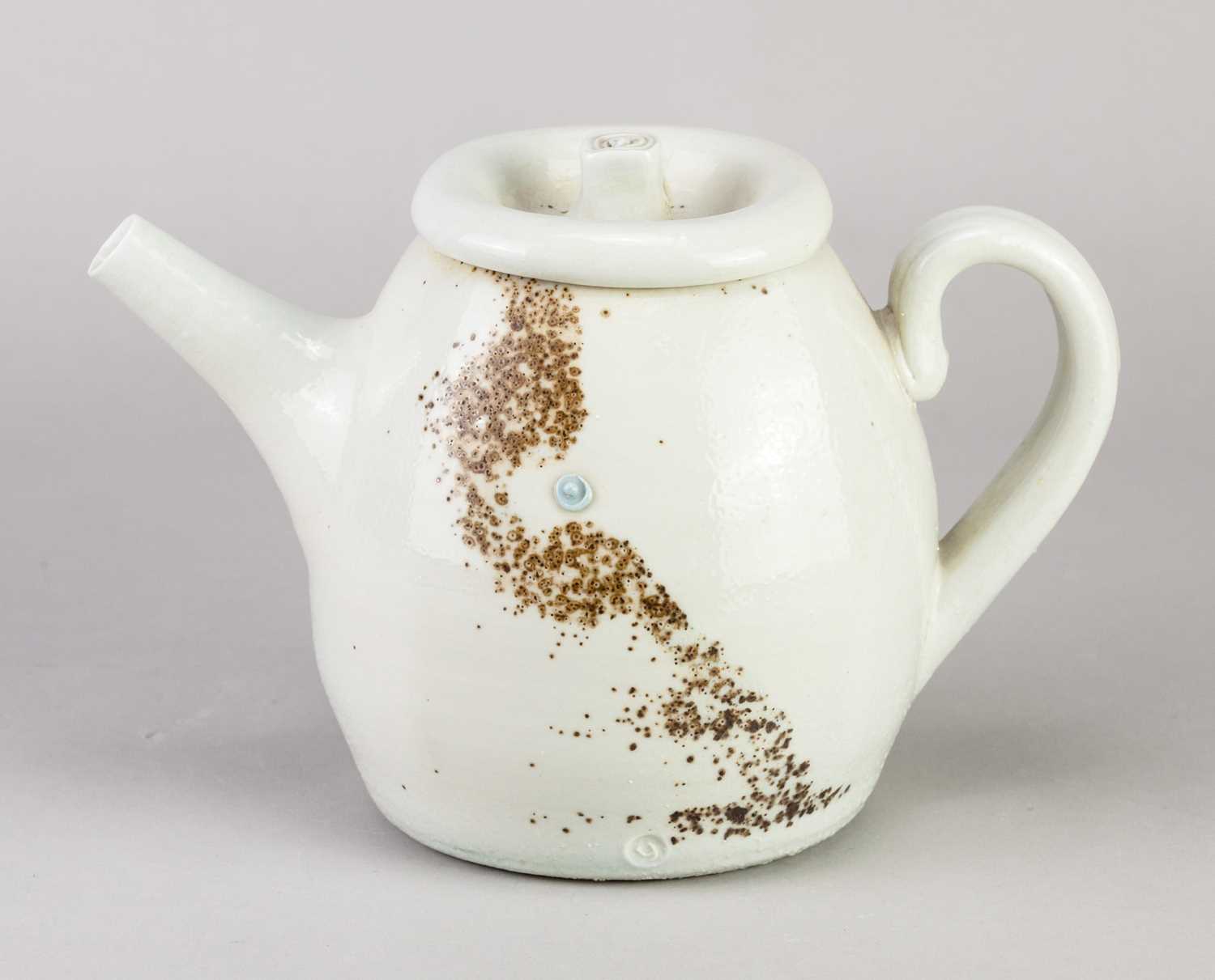 Lot 293 - JACK DOHERTY (born 1948); a porcelain teapot...