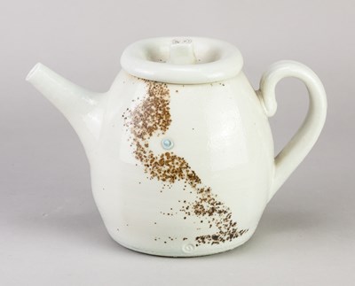 Lot 293 - JACK DOHERTY (born 1948); a porcelain teapot...